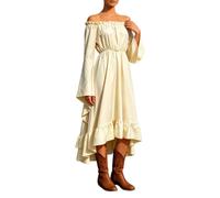 Abito Da Cerimonia Donna Rinascimento,Abito In Stile Corte Europea Per Feste Medievali Elegante Gonna Con Corsetto Ricamato Maniche A Sbuffo Tessuto Per Rievocazioni Storiche Rinascimentale E Ballo
