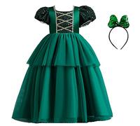 Abito da cerimonia nuziale, tutù per bambine, abito da principessa, abito lungo in tulle, maxi abito lungo per primo compleanno, ballo, ballo, paillettes, gonna in tulle per bambini, danza da