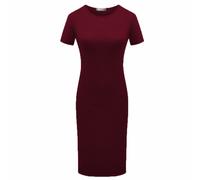 Abito da cocktail da donna alla moda a maniche corte figura stile abbraccio