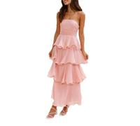 Abito da cocktail da donna con spalle scoperte, adatto per banchetti ed eventi estivi, Pnnrk, XL