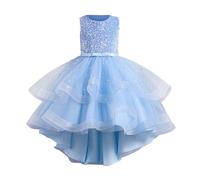 Abito da cocktail ragazza abiti da bambina balli chic ed elegante abito da comunionrobe di compleanno pizzo pieghettato abito da sera in Tullerobe morbido abbigliamento per carnevale matrimonio