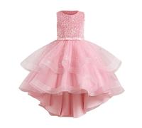 Abito da cocktail ragazza abiti da bambina balli chic ed elegante abito da comunionrobe di compleanno pizzo pieghettato abito da sera in Tullerobe morbido abbigliamento per carnevale matrimonio