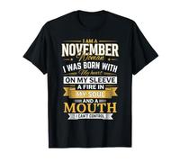 Abito da Compleanno di November Woman As Born with My Heart Maglietta