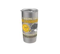 Abito da coppia I Bring The Sunshine She Brings The Thunder Bicchiere termico in acciaio inox doppia parete