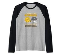Abito da Coppia I Bring The Sunshine She Brings The Thunder Maglia con Maniche Raglan
