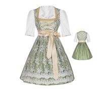 Abito da costume tedesco Oktoberfest - Abito classico dirndl con grembiule per donne, vestito da ruolo di cosplay per teatro, Halloween e carnevale, costume folk bavarese tradizionale per Oktoberfest