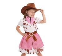 Abito da cowboy per bambine 3 Pezzi di Vestiti Cosplay a Tema Halloween
