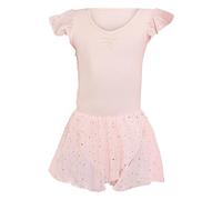 Abito da danza per bambini, da donna, a maniche corte, da balletto, in Cina, da danza, Colore: rosa., 8-10 anni