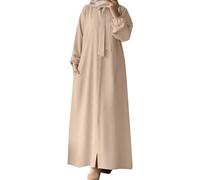 Abito da Donna Abaya per Musulmano Eid Abito da Preghiera Dubai Donne Maxi Caftano Islamico Salah del Giorno Abito Morbido Musulmano Donne Abbigliamento