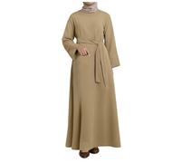 Abito da Donna Abaya per Musulmano Eid Abito da Preghiera Dubai Donne Maxi Caftano Islamico Salah del Giorno Abito Morbido Musulmano Donne Abbigliamento