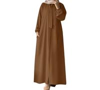 Abito da Donna Abaya per Musulmano Eid Abito da Preghiera Dubai Donne Maxi Caftano Islamico Salah del Giorno Abito Morbido Musulmano Donne Abbigliamento
