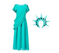 Abito da donna - Abiti romani antichi abiti statua della libertà abiti cosplay per feste di Halloween, giochi di ruolo, spettacoli scolastici, forniture per feste