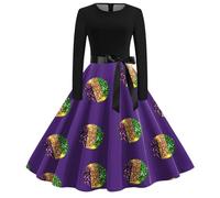 Abito da Donna Abito da Lungo Vestito Donna Manica Lunga Vestito Donna Elegante Taglie Forti Vestito Boho Donna Donna Estive Vestiti Vestito Rosso Donna Corto Abito Cerimonia Donna Manica Lunga