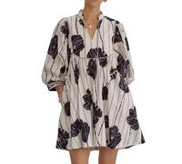 Abito da donna con scollo a V, con stampa a V, per babydoll, alla linea Flowy Swing Summer Sun Dresses, elegante e confortevole, bianco, XXL