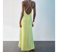 Abito da donna con stampa geometrica numerica, scollo a V e vita annodata, versatile e alla moda per feste in città, progettato con una vita snellente e una stampa colorata e lusinghiera, abito da vac