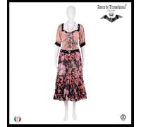 abito da donna estivo griff alta moda couture provenzale gipsy floreale cocktail