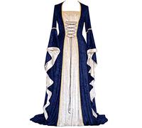 Abito Da Donna Halloween Retrò Medievale Con Maniche A Tromba, Stile Medievale Vittoriano, Per Il Rinascimento, Per Carnevale, Halloween, Feste, Principessa