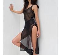 Abito da donna imbracatura trasparente costume da bagno lavorato a maglia bikini