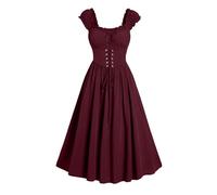 Abito da donna in stile corsetto rinascimentale gotico con lacci frontali e maniche ad aletta maxi abito vintage medievale irlandese fata elfo contadino Chemise Dress I miei ordini Vendita Ordine di