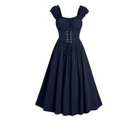Abito da Donna in Stile Gotico Offerte Abito da Donna Gotica Vittoriana Abiti Donna Senza Maniche Steampunk Medievale Rinascimentale Abito da Sera Abiti Cosplay per Festa Carnevale Halloween