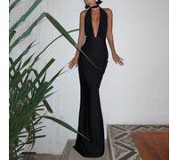 Abito da donna per feste, matrimoni, compleanni, club, sexy, autunnale, per il ritorno a scuola, Natale, concerti country, uscite serali L,M,S,XSColore unicoPoliestere