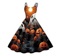 Abito da Donna per Halloween,Abbigliamento Medievale Costume Halloween Strega Vampiro Palazzo Rinascimentale Vestito Gotico Gioco di Ruolo