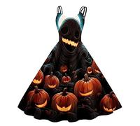 Abito da Donna per Halloween,Abbigliamento Medievale Costume Halloween Strega Vampiro Palazzo Rinascimentale Vestito Gotico Gioco di Ruolo
