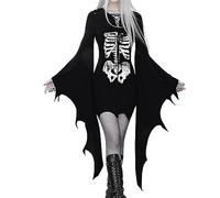Abito Da Donna Per Halloween Strega Elegante Costumi Di Halloween Medievale Gotico Da Palazzo Vestito Da Steampunk Rinascimentale Carnevale Abito Da Vampiro Teschio Cosplay Costume Da Strega