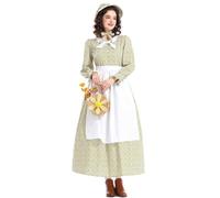 Abito da donna Prateria Adulti Storico 19 ° secolo Abito, Blu, XS