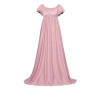 Abito da Donna Regency Abito Medievale Vittoriano retrò a Vita Alta con Maniche a Nastro,Invernale Abito da Cocktail Abiti da Cerimonia Lunghi Maxi Abiti per Casual Feste Inverno,Regalo Colleghi