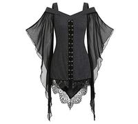 Abito Da Donna Retrò Medievale Costume Vampiro Ragazze Strega Vestito Gotico Lungo Donne Manica Lunga Cosplay Principessa