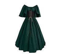 Abito Da Donna Retrò Medievale Maxi Strega Vestiti Con Orlo Irregolare Sera Taglie Forti Manica Lunga Costume Cosplay Principessa