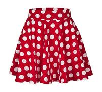 Abito da donna, Rockabilly, mini topo, sottoveste, abito rosso, carnevale, rosso bianco, 50, linea A, gonna a pois, gonna a pieghe, costume da coccinella, costume da carnevale, 1