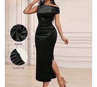 Abito da festa di compleanno, abito da invitato a matrimonio per tutte le stagioni, abito da sera bordeaux, abito da sera formale, abito sexy, abito da ballo, abito rosso, outfit da cena, abito natali
