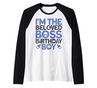 Abito da Festa di Compleanno per Ragazzo I'm The Boss Come Una Zia Boss Maglia con Maniche Raglan