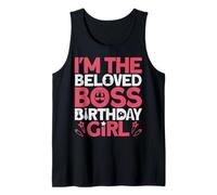 Abito da Festa per Compleanno Ragazza con Scritta I'm The Boss Like A Boss Girl Canotta
