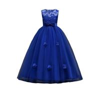 Abito da festa ragazza abiti da bambina elegante abito da sposa elegante abito da comunione abito da sposa in pizzo pieghettato abito da sera in Tullerobe morbido abbigliamento per damigella d'onore