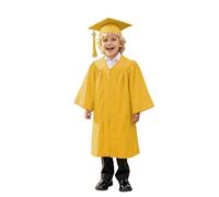 Abito da Laurea per Bambini 2025 Costumi e Tocco Cappello Travestimenti Laurea Costumi Toga Laurea per Bambini Asilo Costume da Laureato Studenti Elementare Medi Linea Costume Travestimento 5-10 Anni