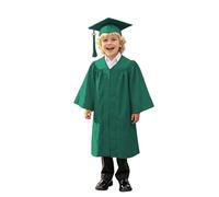 Abito da Laureato Set Bambini Toga con Nappe Cappello Costume Travestimento Toga Laurea per Bambini Asilo Costume Decorato Studenti Elementare Medi Linea Toga Laurea Bambino 5-10 Anni
