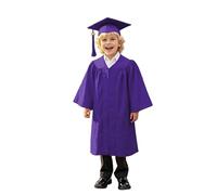 Abito da Laureato Set Bambini, Toga e Tocco Cappello Laurea Abito da Laureato Set Toga Laurea Bambini Asilo Costume Decorato Studenti Elementare Medi Linea Costume Carnevale Travestimento 5-10 Anni
