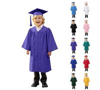 Abito da Laureato Set Bambini Toga Laurea con Cappello Tocco e Nappina, Costume Scolastico per Cerimonia Diploma, Adatto A Bambini di Scuola Materna e Classi Elementari Costume Laureato Bambino Set