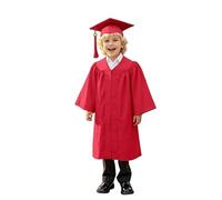 Abito da Laureato Set per Bambini, Toga con Nappe Cappello Travestimenti Laurea Toga Laurea per Bambini Asilo Costume Decorato Studenti Elementare Medi Linea Costumi di Spettacolo 5-10 Anni