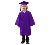 abito da laureato set togalaurea bambino Set Toga e Tocco per Bambini Ragazzi e Ragazze CostumeLaurea con Zip bambini Unisex Studenti Elementare Diplomino Foto Ricordo Outfit (Purple, 3-4 Years)