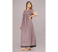 Abito da notte donna in cotone taglie forti nighty stampato indiano pigiama maxi