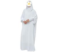 Abito da preghiera musulmana Abaya Solid One Piece con cappuccio Abaya Abito lungo da donna, maxi abito islamico Dubai Jilbab Taglia unica