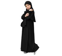 Abito da preghiera musulmana per ragazze, abito hijab con cappuccio da donna, a coperta completa, Islam Dubai, abiti da preghiera modesti per bambini, abbigliamento musulmano per ragazze 3-12 anni