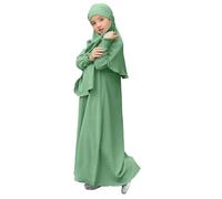 Abito da preghiera musulmana per ragazze, abito Hijab con cappuccio da donna, coperta completa, islam Dubai, abiti da preghiera modesti per bambini, abbigliamento musulmano per bambine 3-12 anni