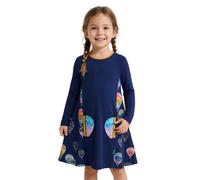 Abito da ragazza Desigual Rigoberta blu navy con stampa a palloncino 110