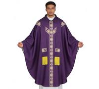 Abito da sacerdote da uomo, con nastro per sacerdote cattolico, abito religioso per la fiera, per preghiera, cosplay, chiesa, palcoscenico, feste in maschera, feste di carnevale, matrimoni
