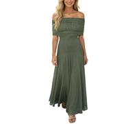 Abito da Sera da Donna Maxi Abiti in Rete Elasticizzata, Linea A Abito da Laurea, Slim Swing Comodo da Ballo Stile Boho Leggera e Traspirante Morbida Ventilato per Matrimoni Spiaggia
